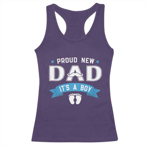 New Dad It's a Boy Racerback Tank Top Newborn Daddy Father Baby Boy Son TS10 Purple Print Your Wear