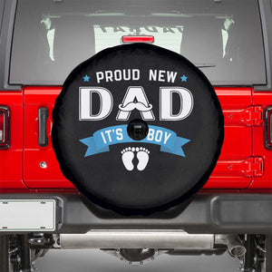 New Dad Its a Boy Spare Tire Cover Daddy Of Newborn Baby Boy Son First Father Day TS10 Black Print Your Wear