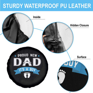 New Dad Its a Boy Spare Tire Cover Daddy Of Newborn Baby Boy Son First Father Day TS10 Print Your Wear