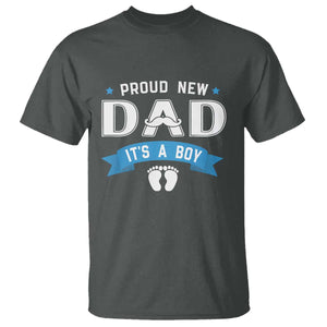 New Dad Its a Boy T Shirt Daddy Of Newborn Baby Boy Son First Father Day TS10 Dark Heather Print Your Wear