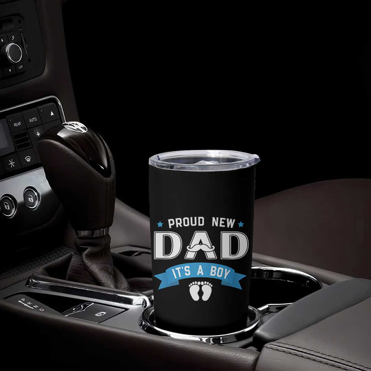 New Dad It's a Boy Tumbler Cup Newborn Daddy Father Baby Boy Son TS10 Print Your Wear