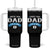 New Dad It's a Boy Tumbler With Handle Newborn Daddy Father Baby Boy Son TS10 One Size: 40 oz Black Print Your Wear