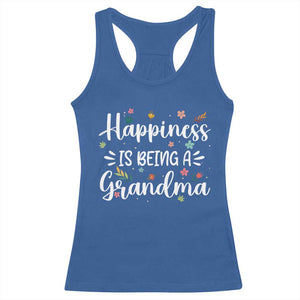 New Grandma Racerback Tank Top Happiness is Being a Grandma Grandmother TS10 Royal Blue Print Your Wear