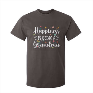 New Grandma T Shirt For Kid Happiness is Being a Grandma Grandmother TS10 Dark Chocolate Print Your Wear