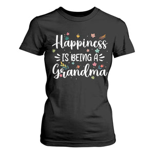 New Grandma T Shirt For Women Happiness is Being a Grandma Grandmother TS10 Black Print Your Wear
