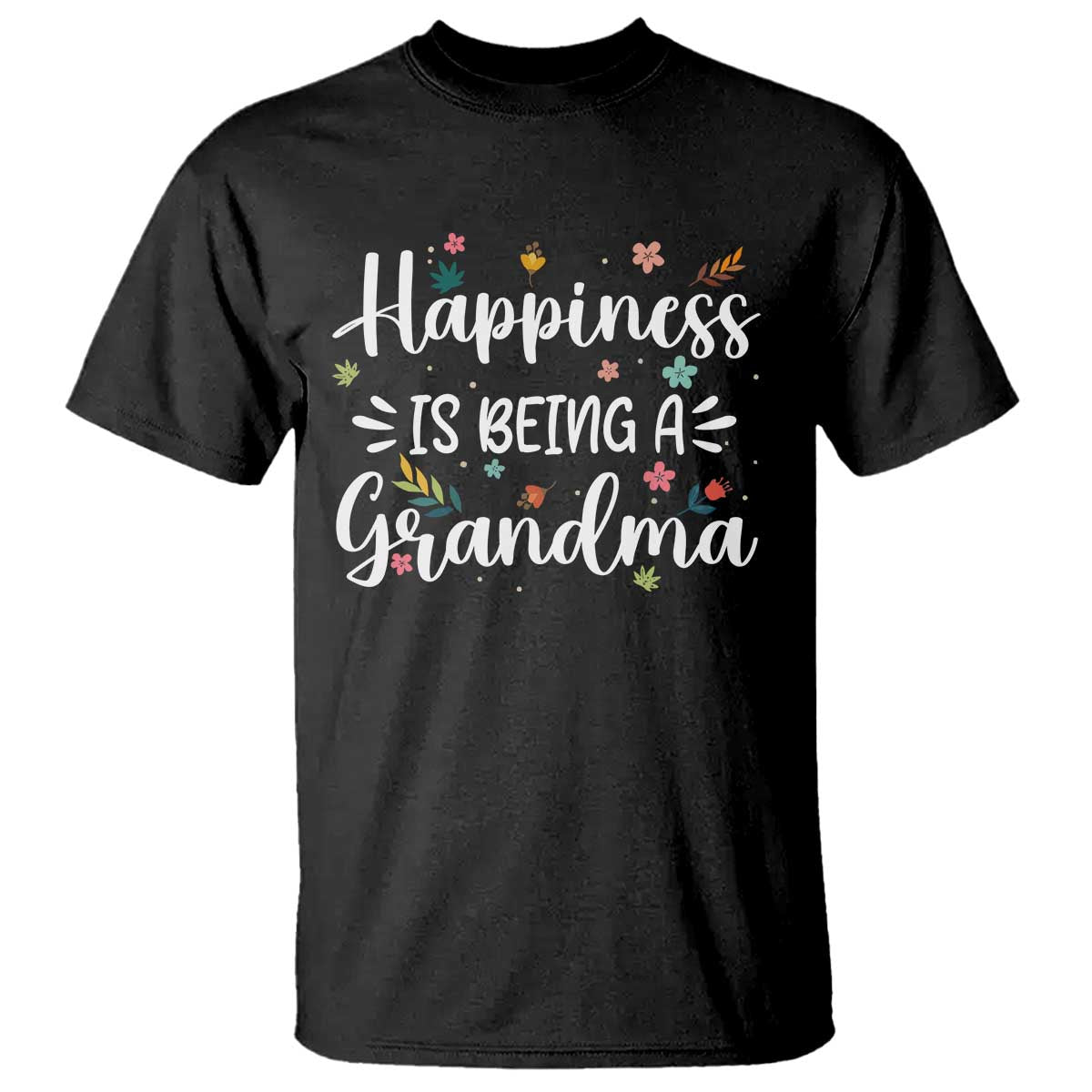 New Grandma T Shirt Happiness is Being a Grandma Grandmother TS10 Black Print Your Wear