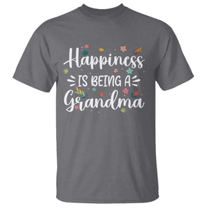 New Grandma T Shirt Happiness is Being a Grandma Grandmother TS10 Charcoal Print Your Wear