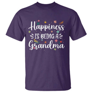 New Grandma T Shirt Happiness is Being a Grandma Grandmother TS10 Purple Print Your Wear