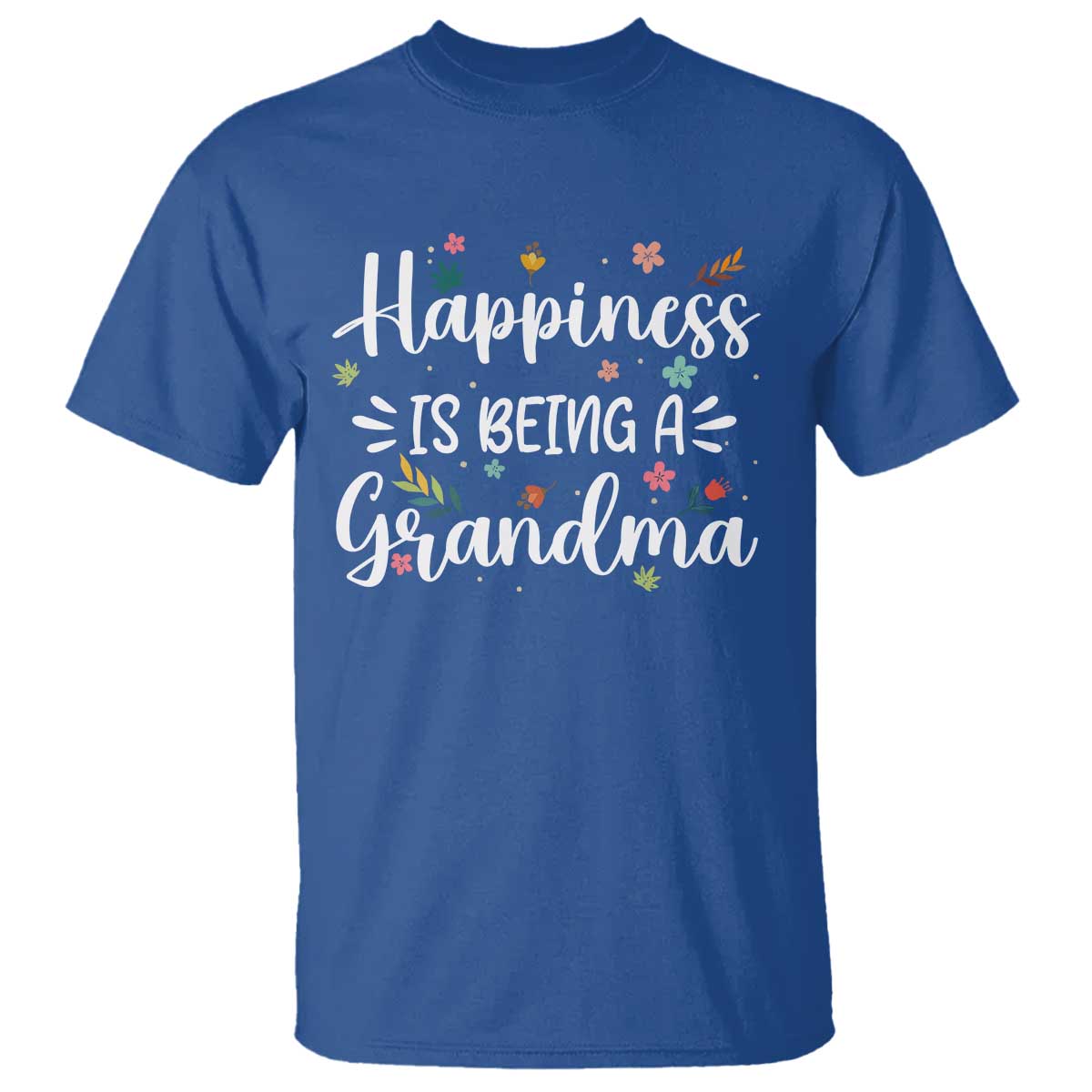 New Grandma T Shirt Happiness is Being a Grandma Grandmother TS10 Royal Blue Print Your Wear