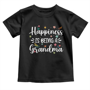 New Grandma Toddler T Shirt Happiness is Being a Grandma Grandmother TS10 Black Print Your Wear