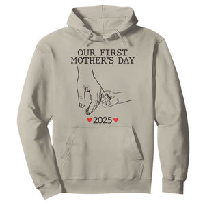 New Mom Est. 2025 Hoodie First Mothers Day Matching Gift Light TS02 Sand Print Your Wear