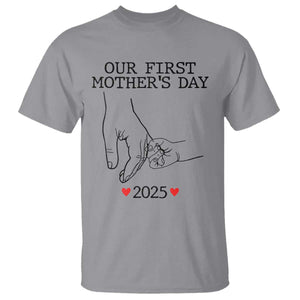New Mom Est. 2025 T Shirt First Mothers Day Matching Gift Light TS02 Sport Gray Print Your Wear