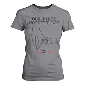 New Mom Est. 2025 T Shirt For Women First Mothers Day Matching Gift Light TS02 Charcoal Print Your Wear