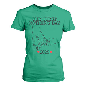 New Mom Est. 2025 T Shirt For Women First Mothers Day Matching Gift Light TS02 Irish Green Print Your Wear