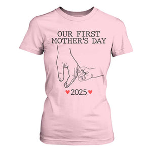 New Mom Est. 2025 T Shirt For Women First Mothers Day Matching Gift Light TS02 Light Pink Print Your Wear
