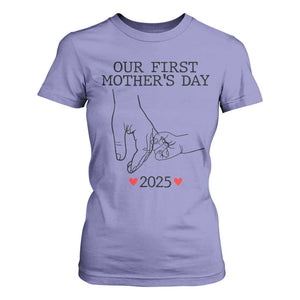 New Mom Est. 2025 T Shirt For Women First Mothers Day Matching Gift Light TS02 Violet Print Your Wear