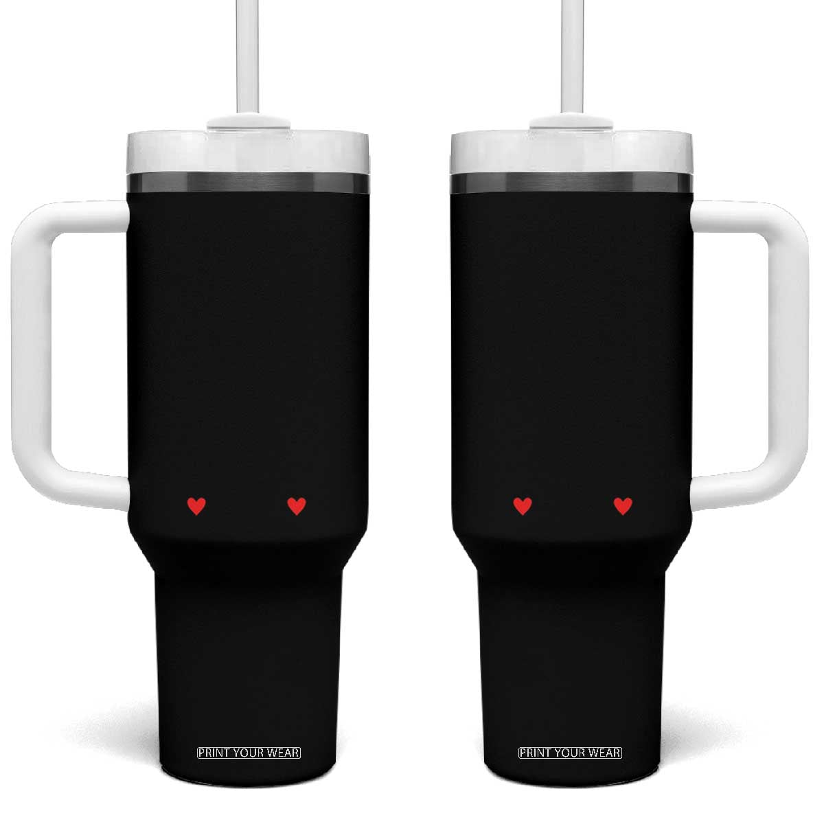New Mom Est. 2025 Tumbler With Handle First Mothers Day Matching Gift Light TS02 One Size: 40 oz Black Print Your Wear
