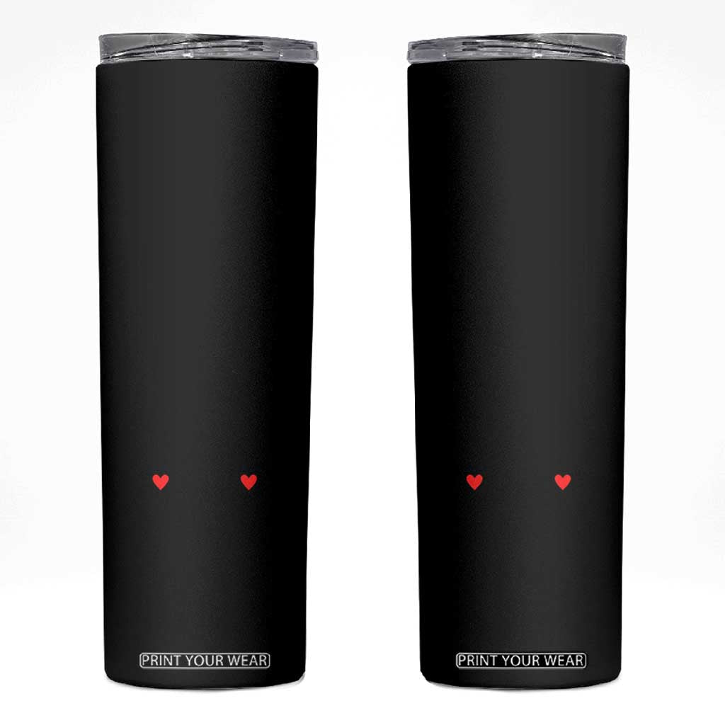 New Mom of Twins Est. 2025 Skinny Tumbler First Mothers Day Matching Gift Light TS02 Black Print Your Wear