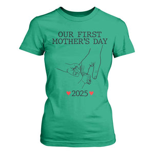 New Mom of Twins Est. 2025 T Shirt For Women First Mothers Day Matching Gift Light TS02 Irish Green Print Your Wear