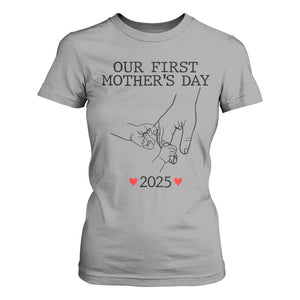 New Mom of Twins Est. 2025 T Shirt For Women First Mothers Day Matching Gift Light TS02 Sport Gray Print Your Wear