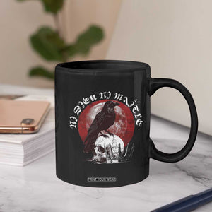 Ni Dieu Ni Matre No God No Masters Coffee Mug Raven Skull TS11 Print Your Wear