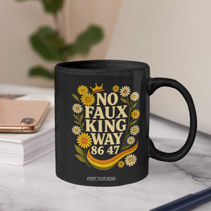No Faux King Way 8647 Coffee Mug Subtle Resist 70s Retro Floral TS02 Print Your Wear