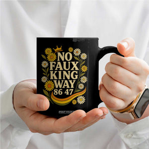 No Faux King Way 8647 Coffee Mug Subtle Resist 70s Retro Floral TS02 Print Your Wear
