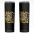 No Faux King Way 8647 Skinny Tumbler Subtle Resist 70s Retro Floral TS02 Black Print Your Wear