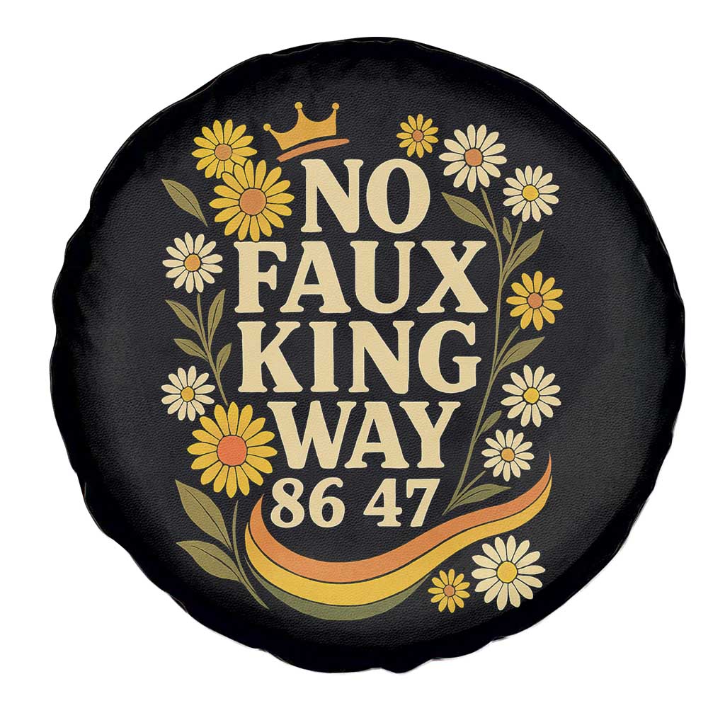No Faux King Way 8647 Spare Tire Cover Subtle Resist 70s Retro Floral TS02 Print Your Wear