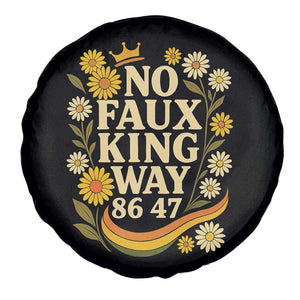 No Faux King Way 8647 Spare Tire Cover Subtle Resist 70s Retro Floral TS02 Print Your Wear
