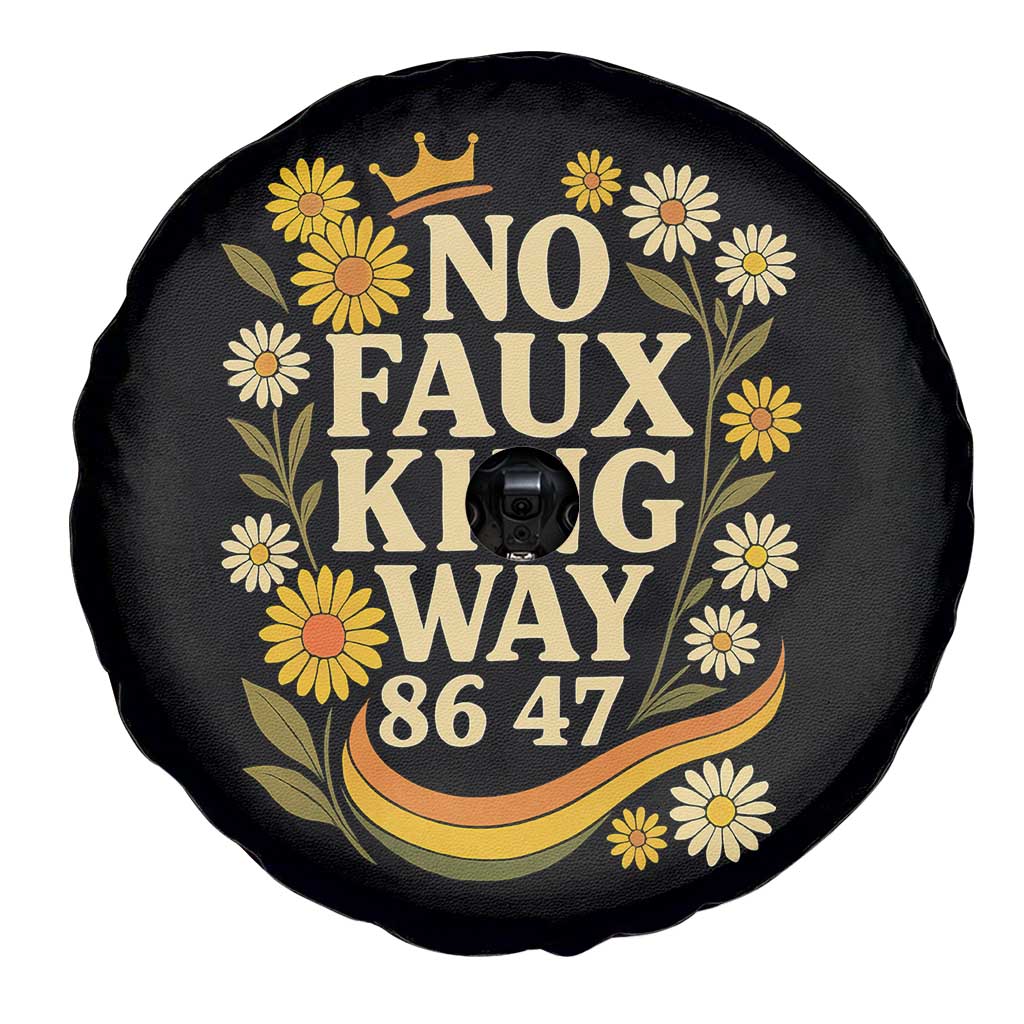No Faux King Way 8647 Spare Tire Cover Subtle Resist 70s Retro Floral TS02 Print Your Wear