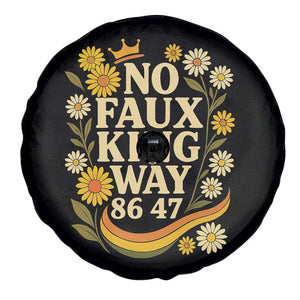 No Faux King Way 8647 Spare Tire Cover Subtle Resist 70s Retro Floral TS02 Print Your Wear