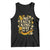 No Faux King Way 8647 Tank Top Subtle Resist 70s Retro Floral TS02 Black Print Your Wear