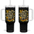 No Faux King Way 8647 Tumbler With Handle Subtle Resist 70s Retro Floral TS02 One Size: 40 oz Black Print Your Wear