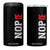 No Kings 4 in 1 Can Cooler Tumbler In America Protest TS10 One Size: 16 oz Black Print Your Wear