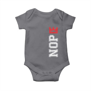 No Kings Baby Onesie In America Protest TS10 Charcoal Print Your Wear