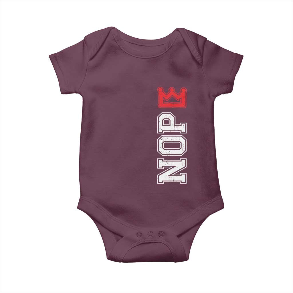 No Kings Baby Onesie In America Protest TS10 Maroon Print Your Wear