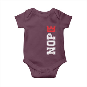 No Kings Baby Onesie In America Protest TS10 Maroon Print Your Wear