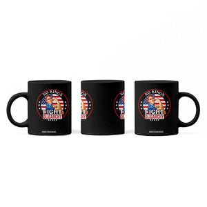 No Kings Fight Oligarchy Coffee Mug Woman's Girl Vintage America Flag TS11 Print Your Wear