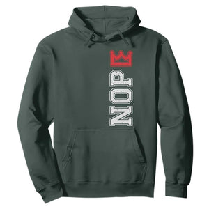 No Kings Hoodie In America Protest TS10 Dark Forest Green Print Your Wear