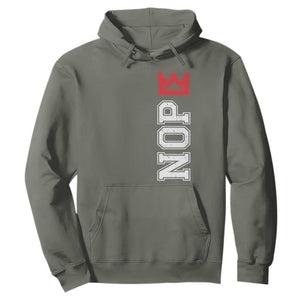 No Kings Hoodie In America Protest TS10 Military Green Print Your Wear