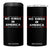 No Kings In America 4 in 1 Can Cooler Tumbler Stars Stripes TS11 One Size: 16 oz Black Print Your Wear