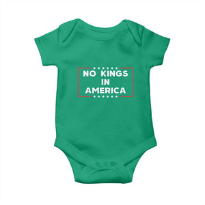 No Kings In America Baby Onesie Stars Stripes TS11 Irish Green Print Your Wear
