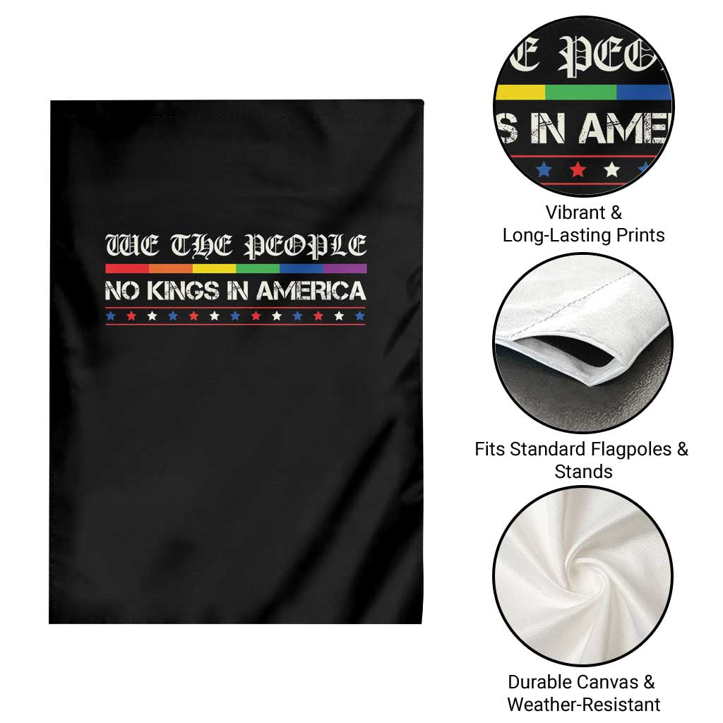 No Kings In America Garden Flag We The People Lgbt Equality TS10 Print Your Wear