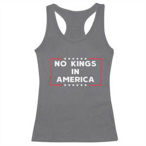 No Kings In America Racerback Tank Top Stars Stripes TS11 Charcoal Print Your Wear
