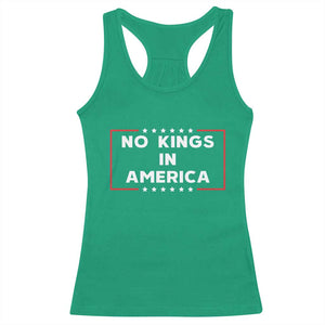 No Kings In America Racerback Tank Top Stars Stripes TS11 Irish Green Print Your Wear