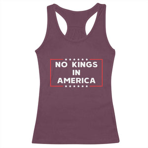 No Kings In America Racerback Tank Top Stars Stripes TS11 Maroon Print Your Wear