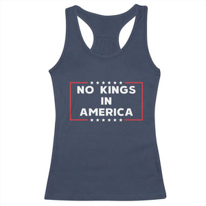 No Kings In America Racerback Tank Top Stars Stripes TS11 Navy Print Your Wear