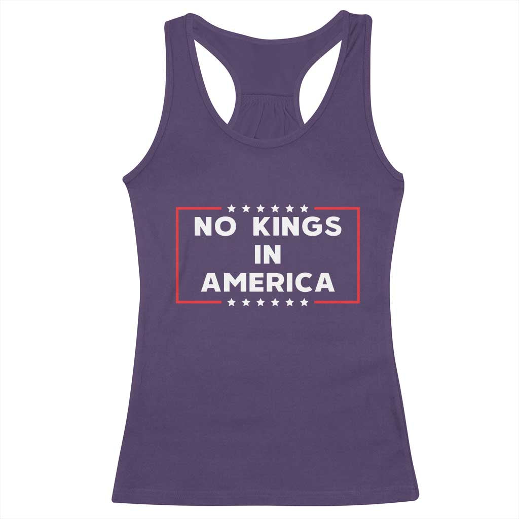 No Kings In America Racerback Tank Top Stars Stripes TS11 Purple Print Your Wear