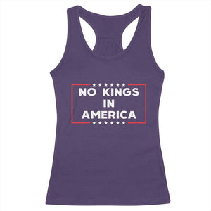 No Kings In America Racerback Tank Top Stars Stripes TS11 Purple Print Your Wear